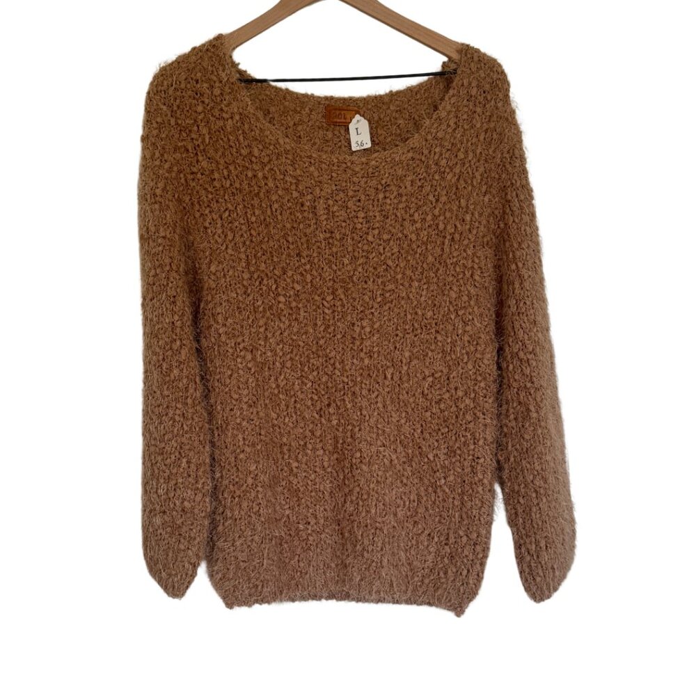NWT POL Textured Bouclé Knit Sweater – Large